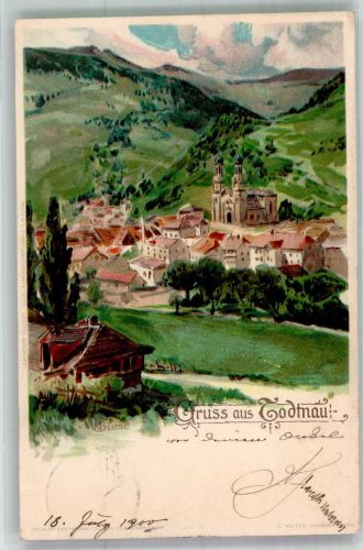 79674 W7868 Todtnau 1900 Lithographie sign. Biese C.
