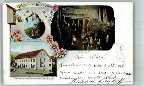 79686 W7861 Hasel 1907 - Haseler Höhle Gasthaus zur Erdmannshöhle Fürstengruft