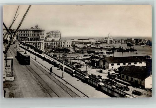 Alger Algier 1929 Gebrauchsspuren Straße Vue de l´Amiraute Hafen