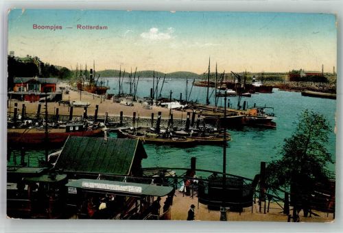 3001 Rotterdam 1913 Gebrauchsspuren Hafen