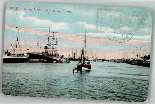 Buenos Aires Foto AK Hafen