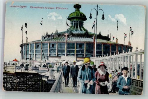 2491 Scheveningen Den Haag Gebrauchsspuren Wandelhoof Koningin Wilhelmina