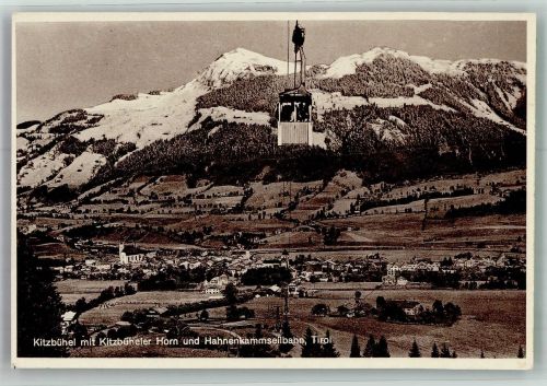 6370 Kitzbühel Foto AK Seilbahn Hahnenkammseilbahn
