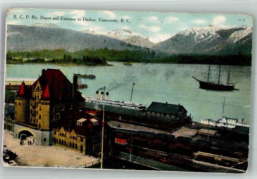 Vancouver 1914 Gebrauchsspuren Hafen Bahnhof