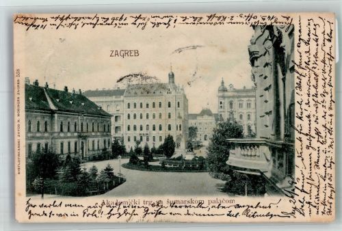 Zagreb 1902 Gebrauchsspuren Akademie