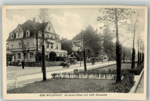 34537 W3590 Bad Wildungen - Brunnen-Allee Cafe Schwarze