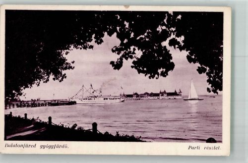 Balatonfüred Bad Plattensee 1934 Foto AK Balaton