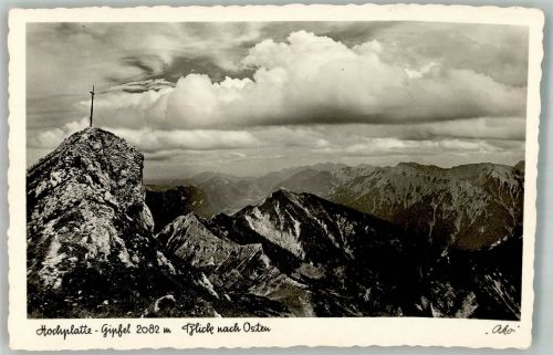 87645 W8959 Hohenschwangau Foto AK Hochplatte Gipfel 2082 m Ammerwald Gebirge Linderhof