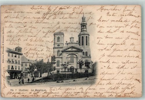 Quebec 1906 Gebrauchsspuren Kirche