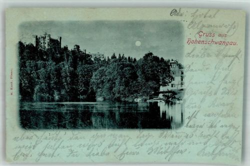 87645 W8959 Hohenschwangau 1898 - Schloss Mond Gruss