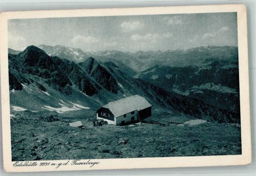 Edelhütte Foto AK Berghütte Gasthaus