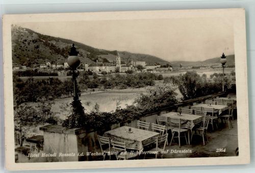 3602 Rossatz Foto AK Hotel Haindl blick auf Dürnstein