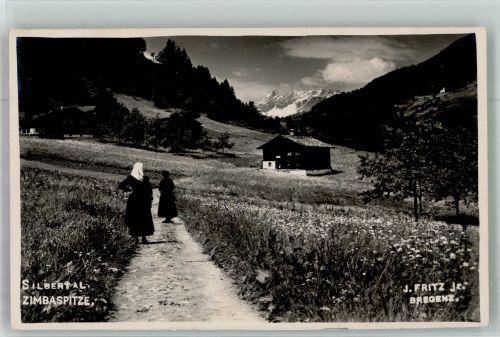6450 Sölden 1926 Foto AK Silbertal Zimbaspitze