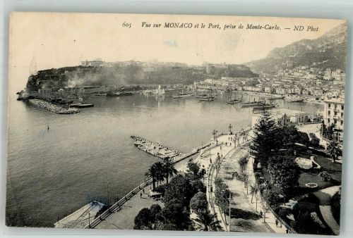 Monte Carlo 1951 Foto AK Hafen