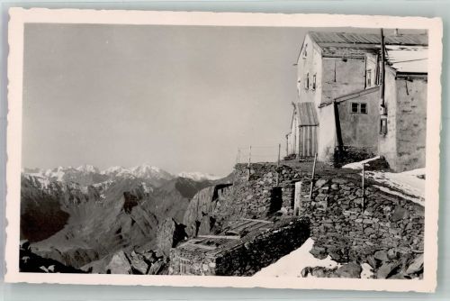 Similaunhütte Foto AK Hüttenstempel Similaunhütte