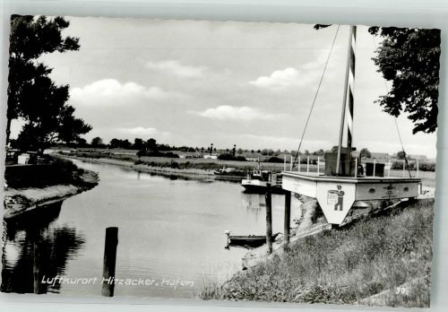 29456 W3139 Hitzacker Elbe Foto AK Hafen