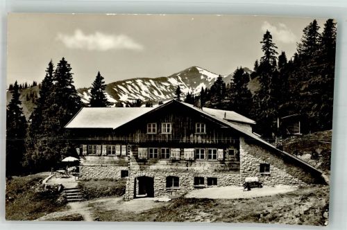 87538 W8975 Bolsterlang Foto AK Berghaus Schwaben Ochsenkopf Riedbergerhorn