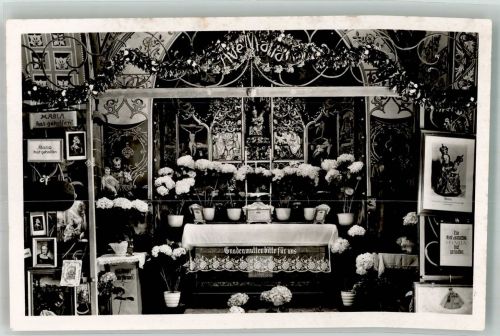 78337 W7763 Schienen Foto AK Gnadenaltar Bilder Blumen