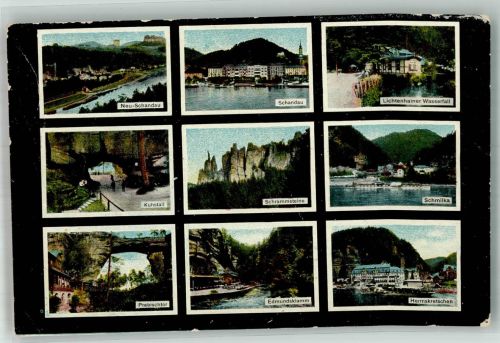 Hrensko Herrnskretschen Foto AK Böhmische Sächsiche Schweiz Schmilka Prebischtor Schandau