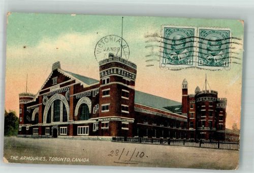 Toronto Foto AK The Armouries Waffenkammern Marke bildseitig