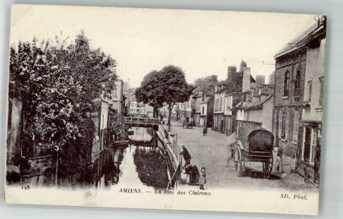 80000 Amiens Foto AK La Rue des Clairons