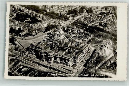 Brüssel Bruxelles Foto AK Justizgebäude Fliegeraufnahme