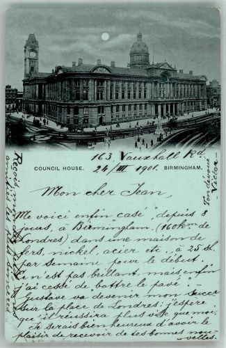 Birmingham 1901 Foto AK Council House