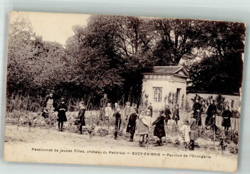 94370 Sucy-en-Brie 1910 Foto AK Pensionnat de jeunes Filles Schloss Petit-Val