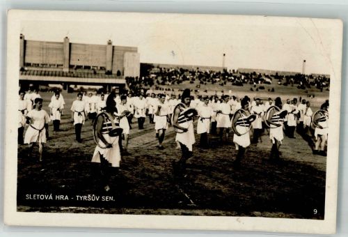 Prag Praha 1932 Gebrauchsspuren Stadion Gesamtsokol-Treffen 1932
