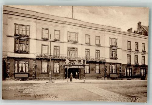 Oxford 1918 Gebrauchsspuren Clarendon Hotel