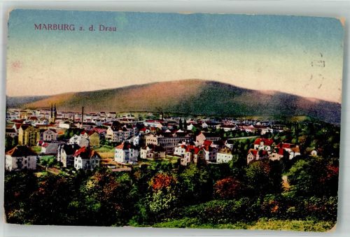 Maribor Marburg a.Drau 1917 Gebrauchsspuren Feldpost WK I