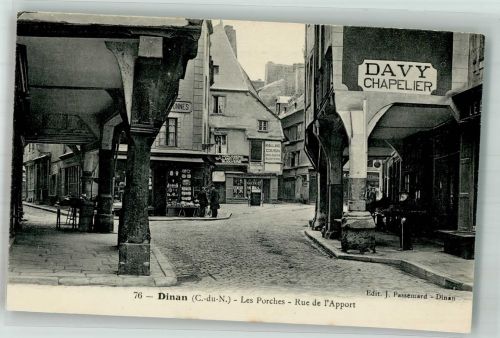 22100 Dinan Foto AK Geschäft Les Porches Rue de l´Apport