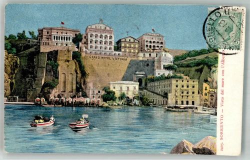 80067 Sorrento Foto AK Hotel Victoria Marke bildseitig