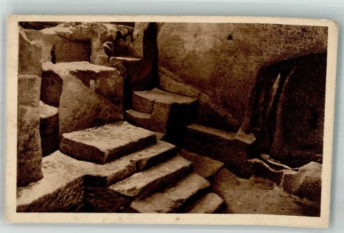 Zdar nad Sázavou Saar 1930 Foto AK Gebetsnische in den Felsen