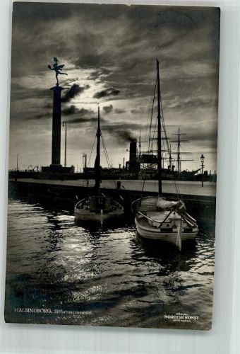Helsingborg Hälsingborg 1932 Mondschein Hafen