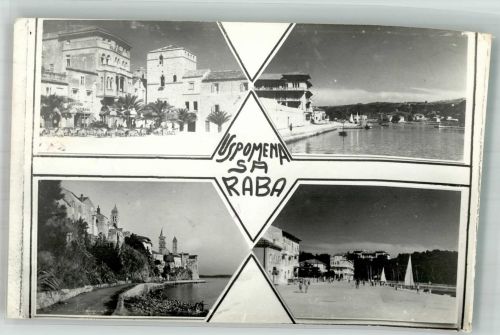 Arbe Rab 1962 Foto AK Schwimmbad Hotel Hafen