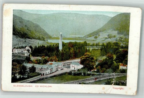 Wicklow 1910 Gebrauchsspuren Glendaloug co Wicklow