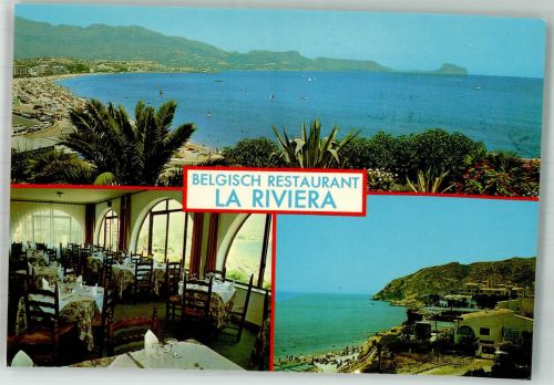 Alicante Foto AK Gasthaus Belgisches Restaurant la Riviera
