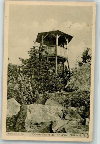 95632 W8592 Kösseinehaus 1916 - Kösseine-Turm