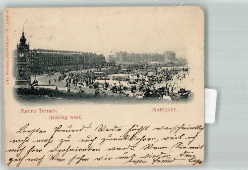 Margate 1902 Gebrauchsspuren Schwimmbad Strand Marine Terrace
