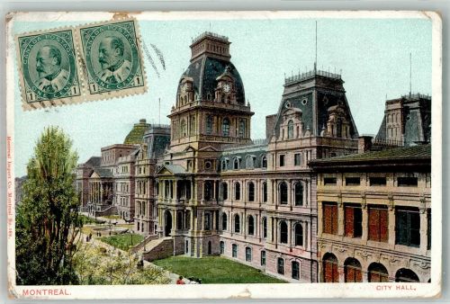 Montreal Gebrauchsspuren Rathaus Marke bildseitig