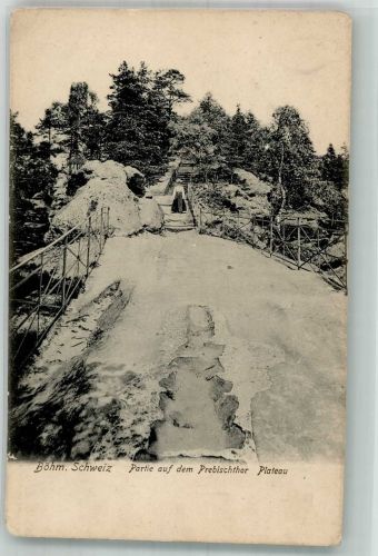 Hrensko Herrnskretschen Foto AK Prebischtor Plateau