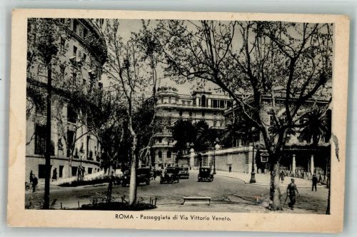 00100 Roma Rom Gebrauchsspuren Atuto Via Vittorio Veneto Rückseite Engelsburg
