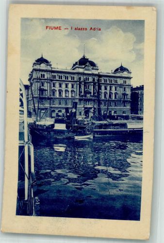 Rijeka Fiume Foto AK Palazzo Adria