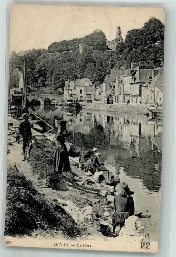 22100 Dinan Foto AK Waschfrauen