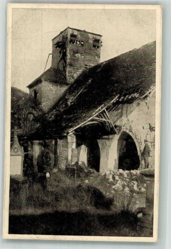 02190 Juvincourt-et-Damary Foto AK Kirche