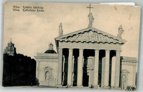 Wilna Vilnius Foto AK Kath. Kirche
