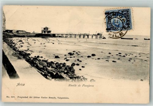 Arica Gebrauchsspuren Strand Marke bildseitig