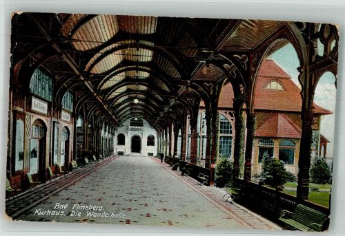 Bad Flinsberg Swieradow-Sdroj 1914 Gebrauchsspuren Kurhaus Wandelhalle