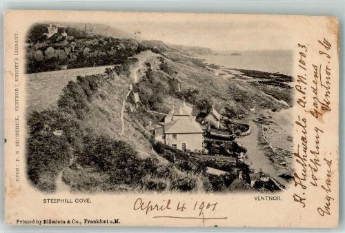 Ventnor 1901 Gebrauchsspuren Steephill Cove